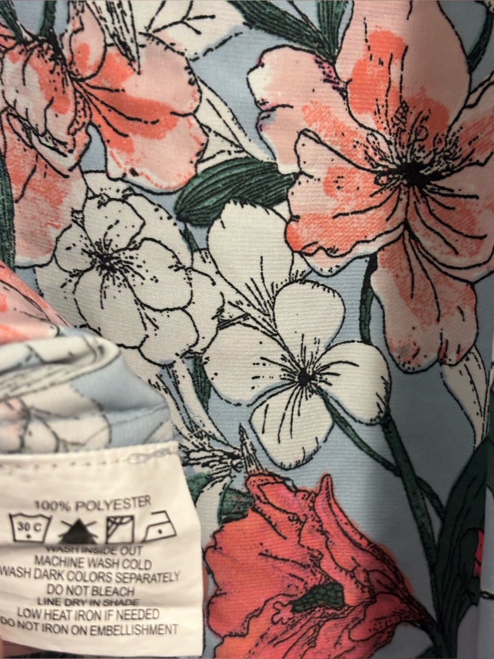 Fig Floral Peasant Blouse - Picture 5 of 5